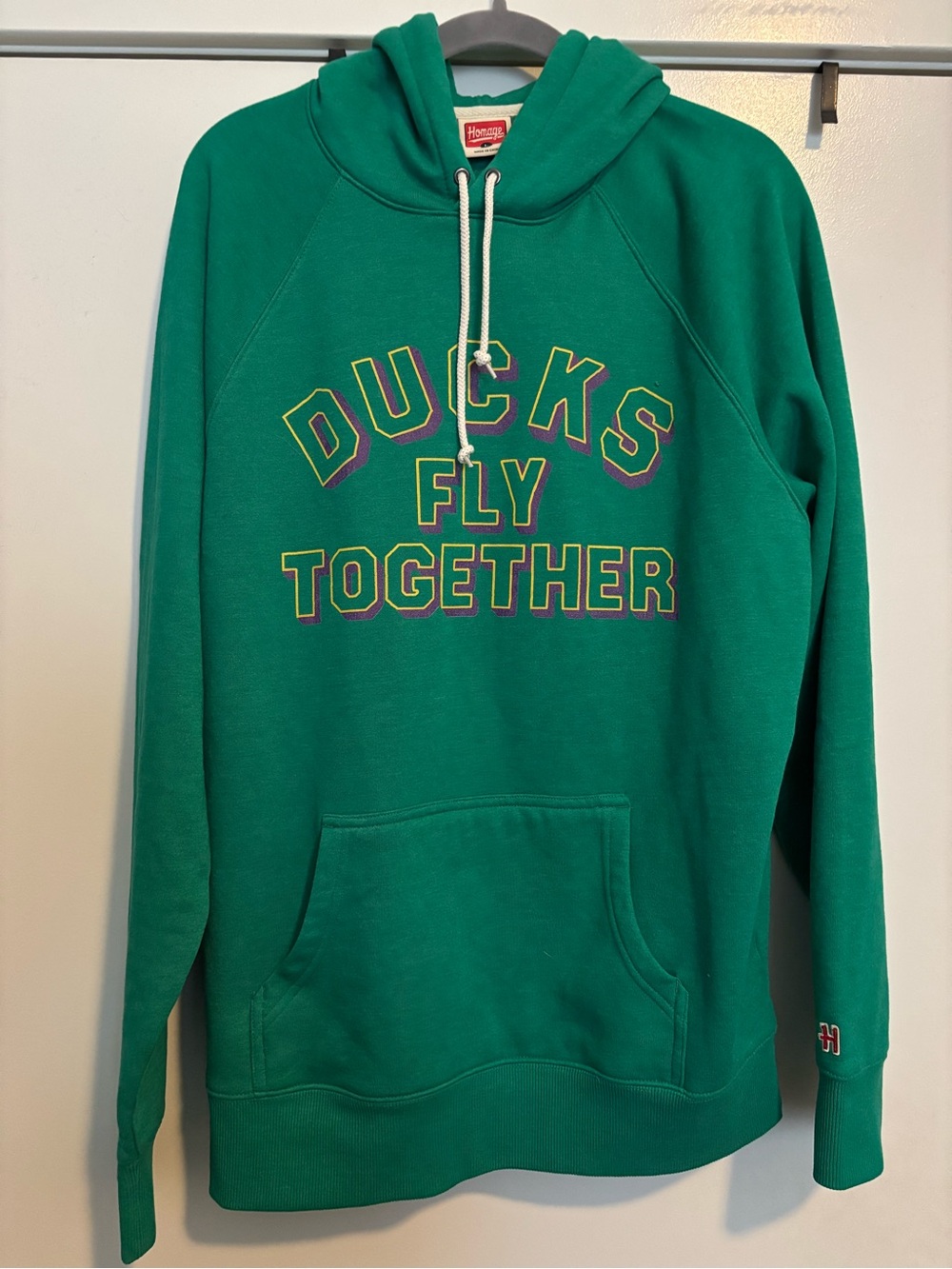 Homage Green 'Ducks Fly Together' Hoodie
